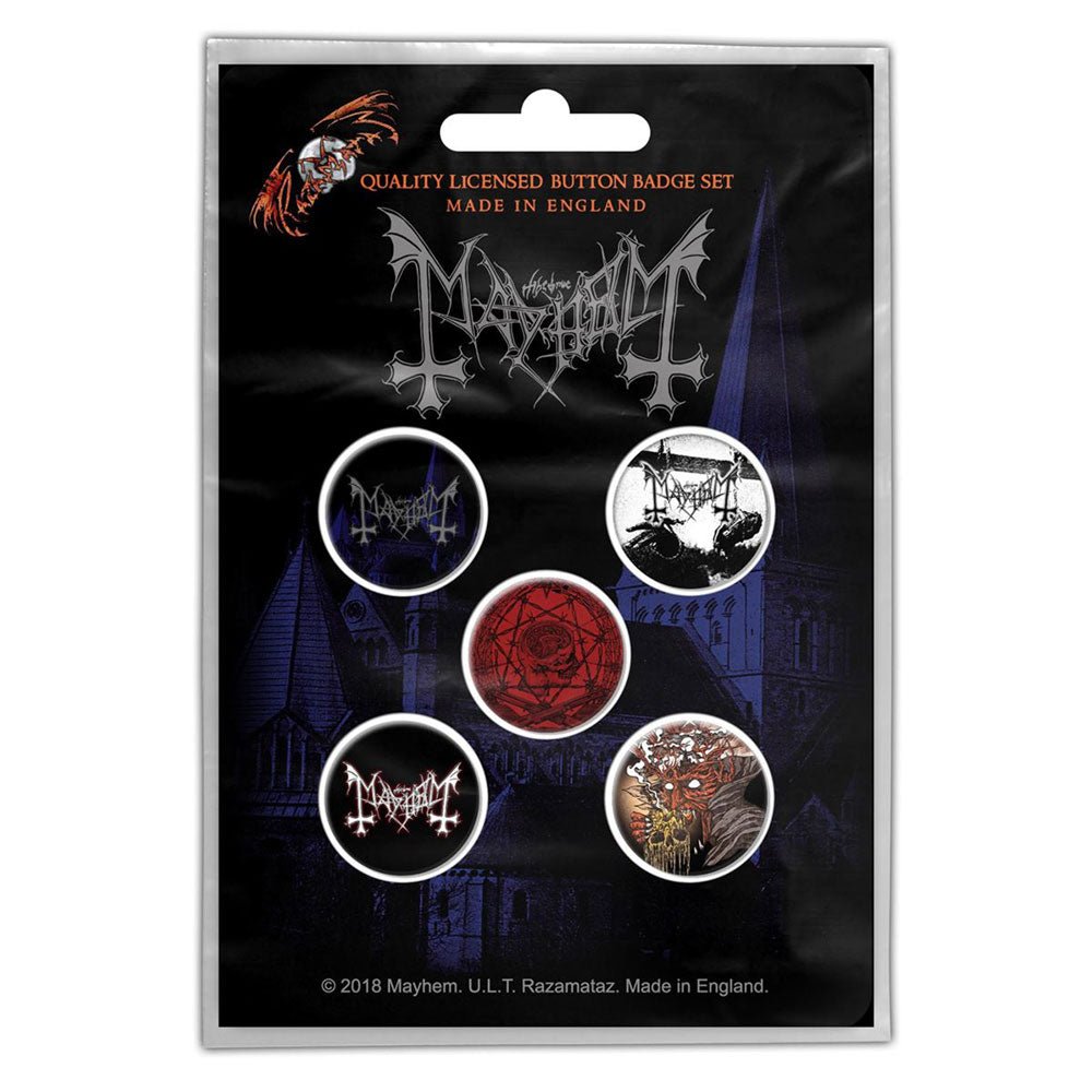 MAYHEM メイへム - DE MYSTERIIS DOM SATHANAS / バッジ - PGS